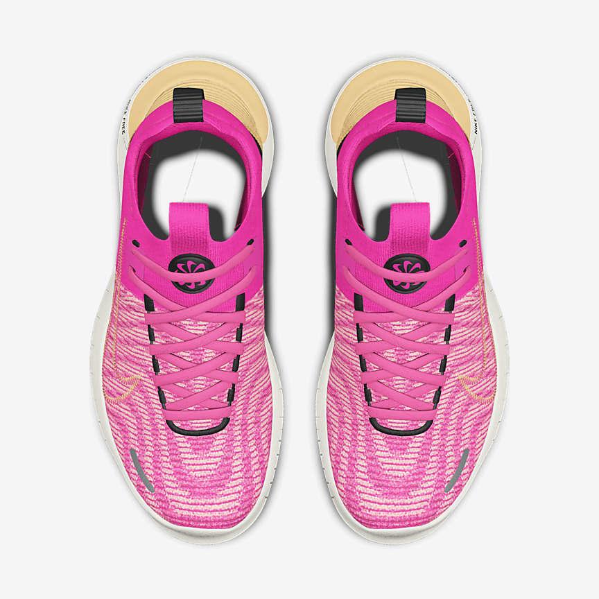 Giày Nike Free Rn By You Nữ Hồng